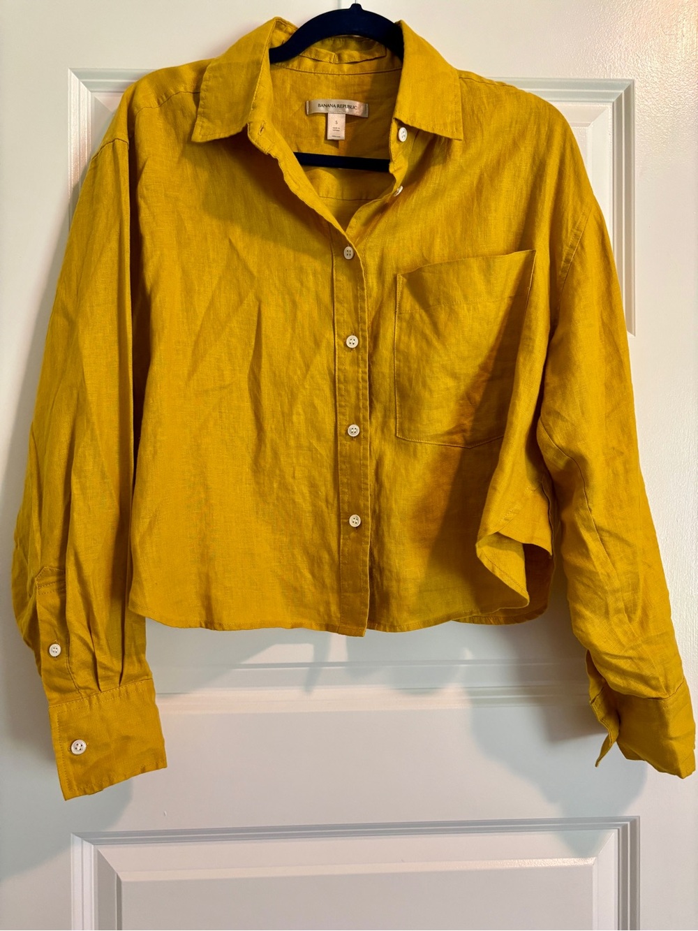 Cropped Button Down Shirt